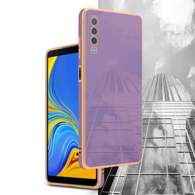 Samsung Galaxy A7 2018 Skal Fodral Case (Lila)