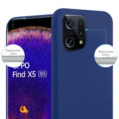 Skal Oppo FIND X5 Fodral Case (Blå)