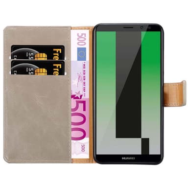Huawei MATE 10 LITE Plånboksfodral Skal (Brun)