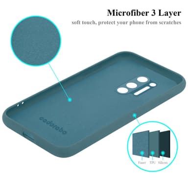 OnePlus 8 PRO Skal Fodral Case (Grön)