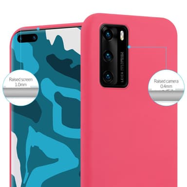 Skal Huawei P40 Fodral Case (Röd)
