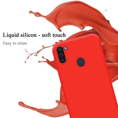 Samsung Galaxy A11 / M11 Skal Fodral Case (Röd)