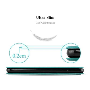 Sony Xperia M2 / M2 AQUA Plånboksfodral Skal (Turkos)