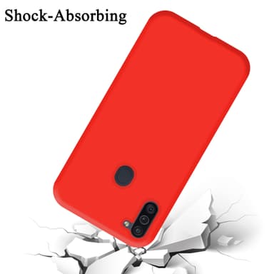 Samsung Galaxy A11 / M11 Skal Fodral Case (Röd)