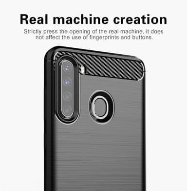 Samsung Galaxy A21 Skal Fodral Case (Svart)
