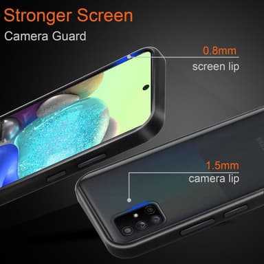 Samsung Galaxy A71 4G Skal Fodral Case (Transparent)