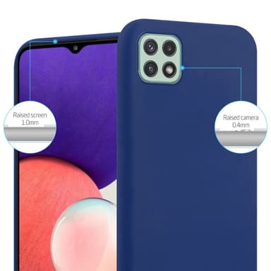 Skal Samsung Galaxy A22 5G Fodral Case (Blå)