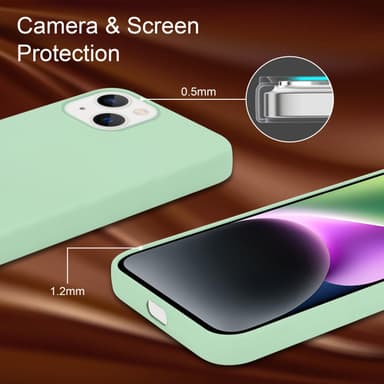 iPhone 14 Skal Fodral Case (Grön)
