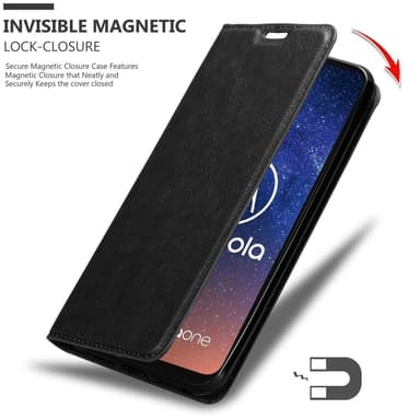 Motorola ONE VISION Skal Fodral Case (Svart)
