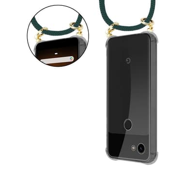 Google PIXEL 3A Skal Fodral Kedja (Grön)