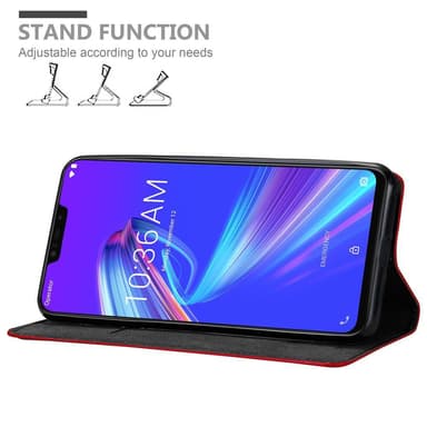 Asus ZenFone MAX M2 Skal Fodral Case (Röd)