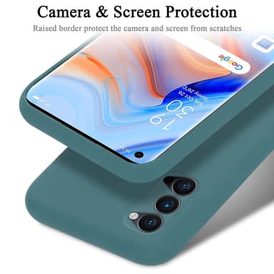 Oppo Reno4 PRO Skal Fodral Case (Grön)