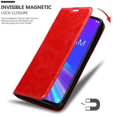Asus ZenFone MAX M2 Skal Fodral Case (Röd)