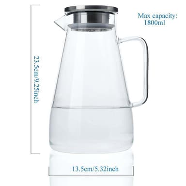 Karaff Tekanna Kaffekanna 1.8 L (Genomskinlig)