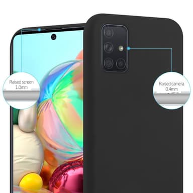 Skal Samsung Galaxy A71 4G Fodral Case (Svart)