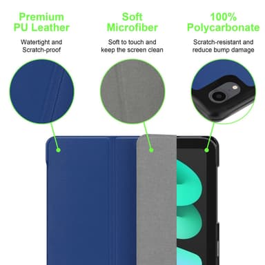 iPad MINI 6 (8.3 tum) Skal Fodral Case (Blå)