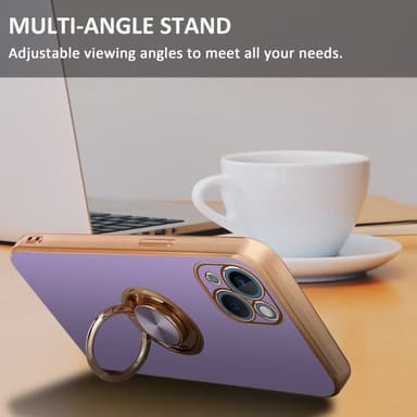 iPhone 14 Skal Fodral Case (Lila)
