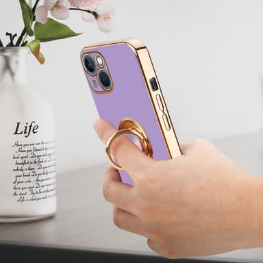 iPhone 14 Skal Fodral Case (Lila)