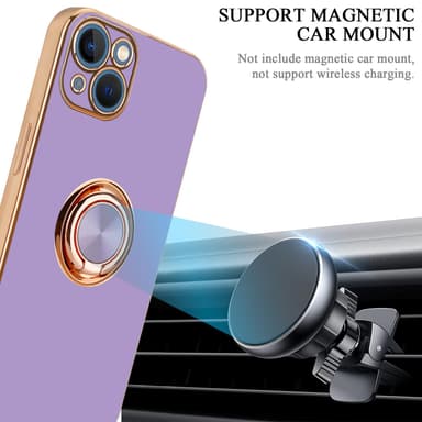iPhone 14 Skal Fodral Case (Lila)