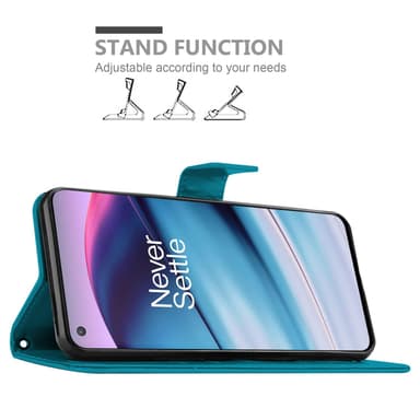 OnePlus Nord CE 5G Plånboksfodral Skal (Blå)