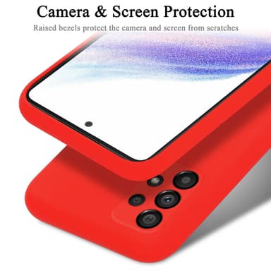 Samsung Galaxy A53 5G Skal Fodral Case (Röd)