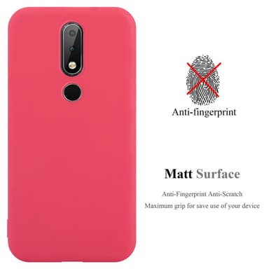 Skal Nokia 6.1 PLUS / X6 Fodral Case (Röd)