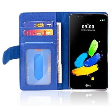 LG K8 2016 Plånboksfodral Skal (Blå)