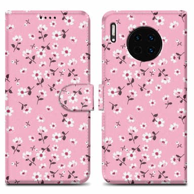 Huawei MATE 30 Plånboksfodral Skal (Rosa)