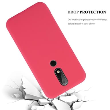 Skal Nokia 6.1 PLUS / X6 Fodral Case (Röd)