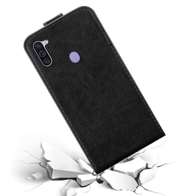 Samsung Galaxy A11 / M11 Flipfodral Skal (Svart)