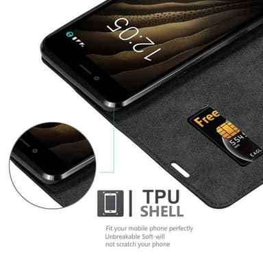 BQ Aquaris U / U LITE Skal Fodral Case (Svart)