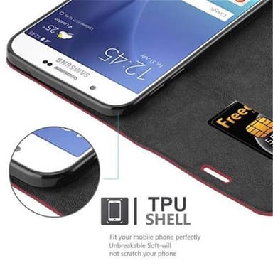 Samsung Galaxy A8 2015 Skal Fodral Case (Röd)
