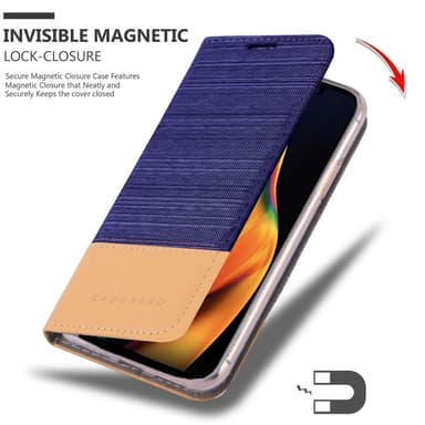 iPhone 13 Plånboksfodral Skal (Blå)