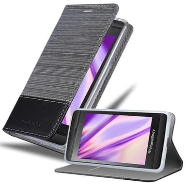Blackberry Z10 Plånboksfodral Skal (Grå)