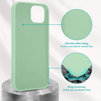 iPhone 14 Skal Fodral Case (Grön)