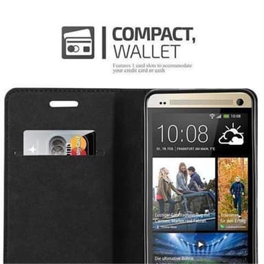 HTC ONE M7 Skal Fodral Case (Brun)