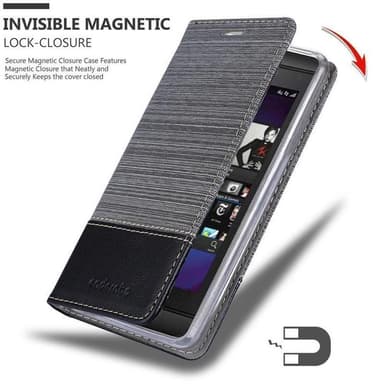 Blackberry Z10 Plånboksfodral Skal (Grå)