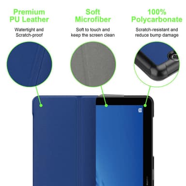 Huawei MediaPad T5 10 (10.1 tum) Skal Fodral Case (Blå)