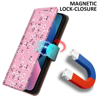 iPhone 13 Plånboksfodral Skal (Rosa)