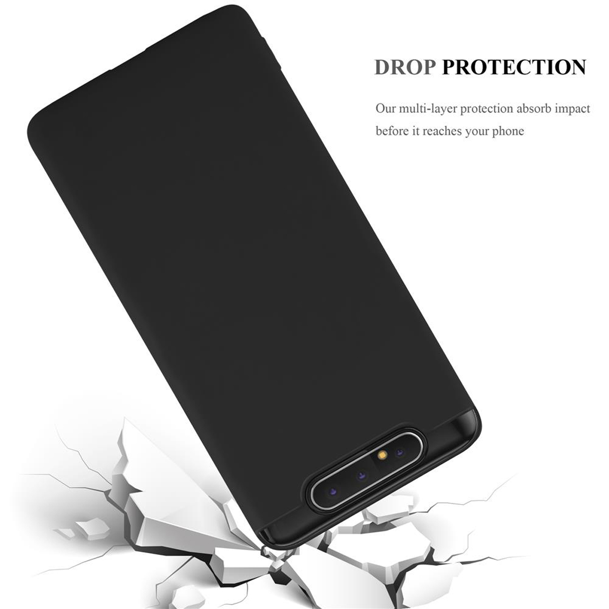 Skal Samsung Galaxy A80 / A90 4G Fodral Case (Svart)