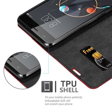 ZTE Nubia M2 Skal Fodral Case (Röd)