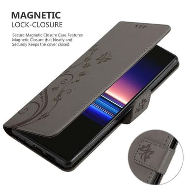 Sony Xperia 1 / Xperia XZ4 Plånboksfodral Skal (Grå)