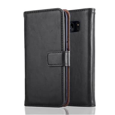 Samsung Galaxy S7 EDGE Plånboksfodral Skal (Svart)