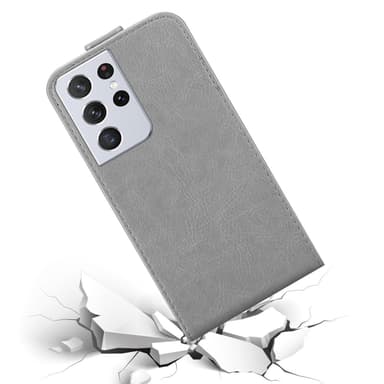 Samsung Galaxy S21 ULTRA Flipfodral Skal (Grå)