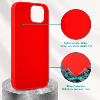 iPhone 14 PLUS Skal Fodral Case (Röd)