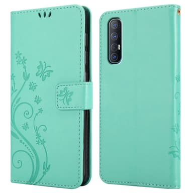 Oppo FIND X2 NEO Plånboksfodral Skal (Turkos)
