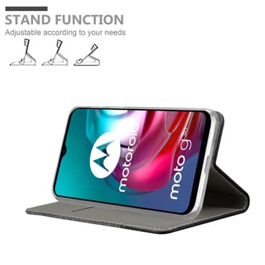 Motorola MOTO G10 / G30 Plånboksfodral Skal (Grå)