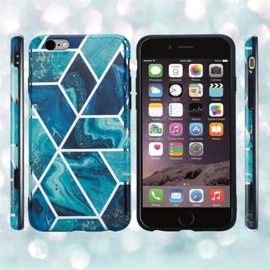 iPhone 6 PLUS / 6S PLUS Plånboksfodral Skal (Blå)