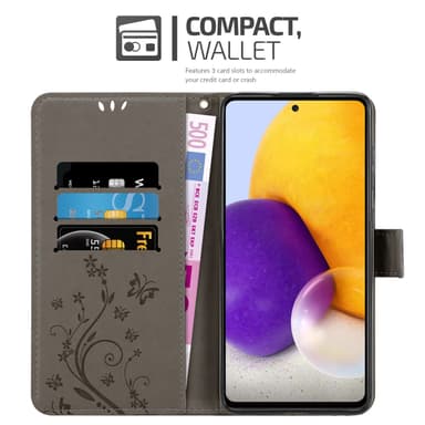 Samsung Galaxy A73 5G Plånboksfodral Skal (Grå)