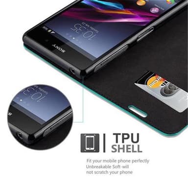 Sony Xperia Z1 Skal Fodral Case (Turkos)